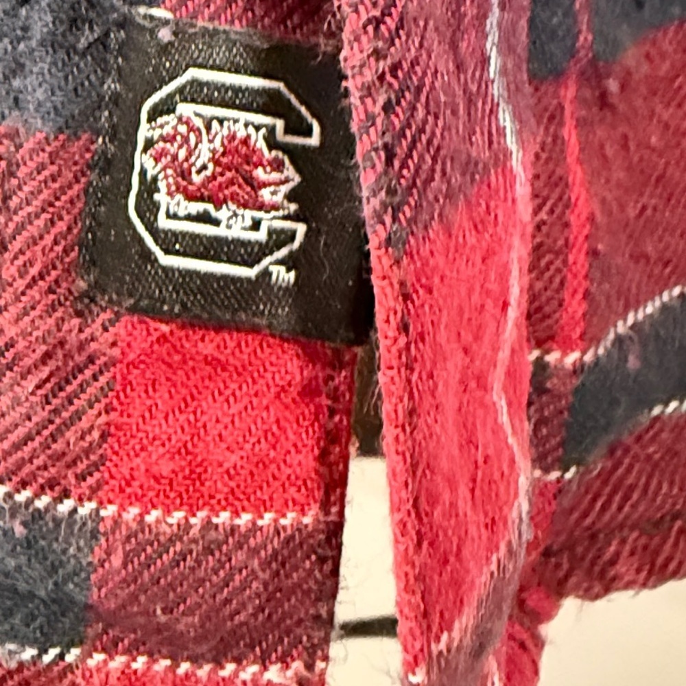 Columbia Gamecocks Red Plaid Flannel Shirt | Omni-Wick | Men’s Size - Large - Picture 13 of 13